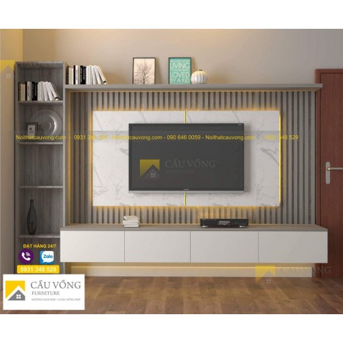 Mẫu kệ tivi treo tường hiện đại TV-92 Mẫu kệ tivi treo tường hiện đại TV-92